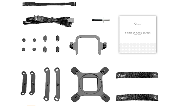 Ocypus Sigma L36 EX BK ARGB, 360mm, LCD Pump 3.95" IPS, 3x120mm ARGB fans, LGA115X/1200/1700/18XX, AM4/AM5