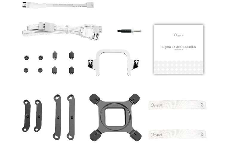 Ocypus Sigma L36 EX WH ARGB, 360mm, LCD Pump 3.95" IPS, 3x120mm ARGB fans, LGA115X/1200/1700/18XX, AM4/AM5
