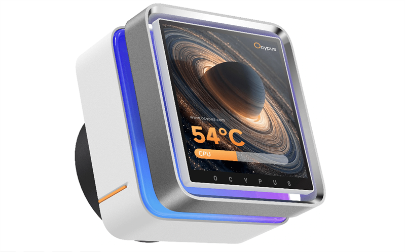 Ocypus Sigma L24 EX WH ARGB, 240mm, LCD Pump 3.95" IPS, 2x120mm ARGB fans, LGA115X/1200/1700/18XX, AM4/AM5