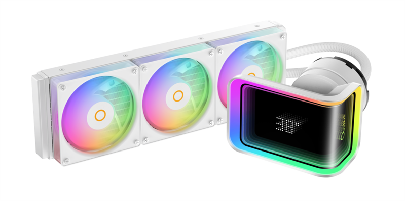 Ocypus Delta L36 Elite WH ARGB Digital, 360mm, curved infinite mirror pump head, 3x120mm ARGB fans, LGA115X/1200/1700/18XX, AM4/AM5