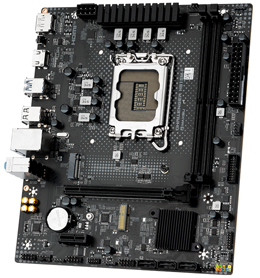 MAXSUN MS-Challenger H810M-F, H810, LGA1851, 2*DDR5, 2*SATA3, 1*M.2, USB 3.2, USB 2.0, 1*PCIEx16, 1*PCIEx1, HDMI+DP, mATX