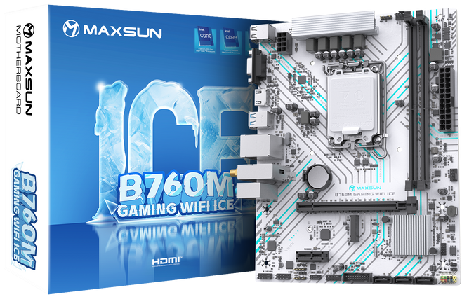 MAXSUN MS-B760M GAMING WIFI ICE
