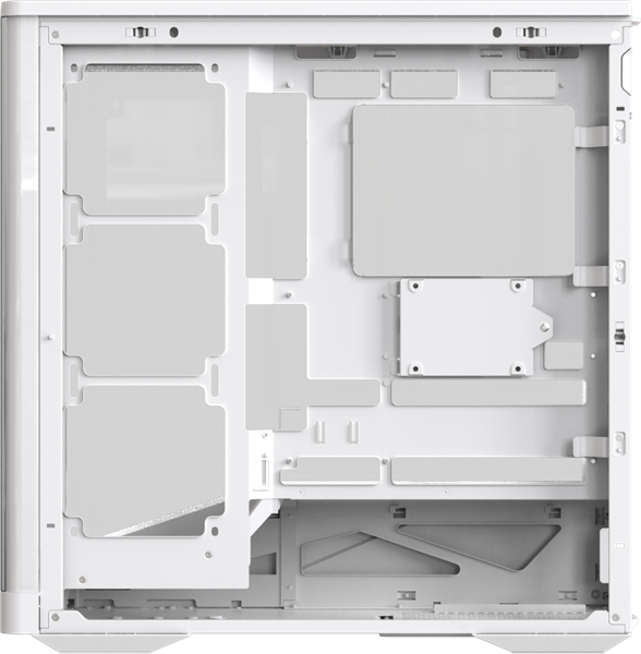 корпус Formula V Line Crystal U9 PA White, ATX, TYPE-C*1, USB3.0*2, Curved Glass, SIDE 3x PERFORMANCE ARGB, REAR 1x PERFORMANCE ARGB (существенное повреждение коробки)