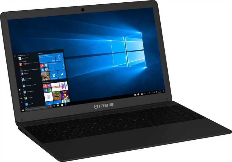 Ноутбук IRBIS NB510 15.6" 1920*1080 FHD IPS(9:1), Core i3 5005U,notebook, 8G+ 256G SSD, 3.7V 10000mAh, 2M camera, Plastic, M.2 SSD support ,Case A silkprint logo,Windows 10 Home (после тестирования)
