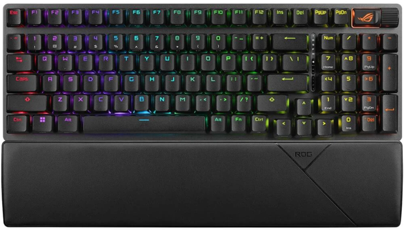 ASUS X901 ROG STRIX SCOPE II 96s, 96%, Wireless, Mechanical, ROG NX Snow, PBT, RGB, Black арт. 90MP037A-BKRA00