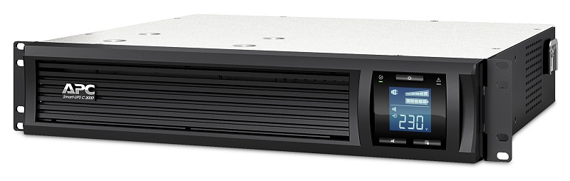Источник бесперебойного питания APC Smart-UPS C 3000VA/2100W 2U RackMount, 230V, Line-Interactive, LCD, Out: 8xC13 1xC19, 1 year warranty (существенное повреждение коробки)