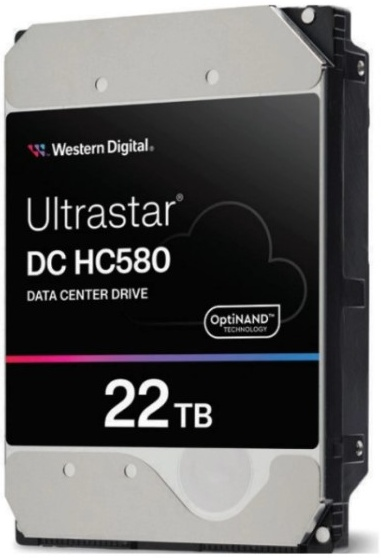 Western Digital Ultrastar DC HС580 HDD 3.5" SATA 22TB, 7200 rpm, 512MB buffer, 512e, 1 year арт. WUH722422ALE604