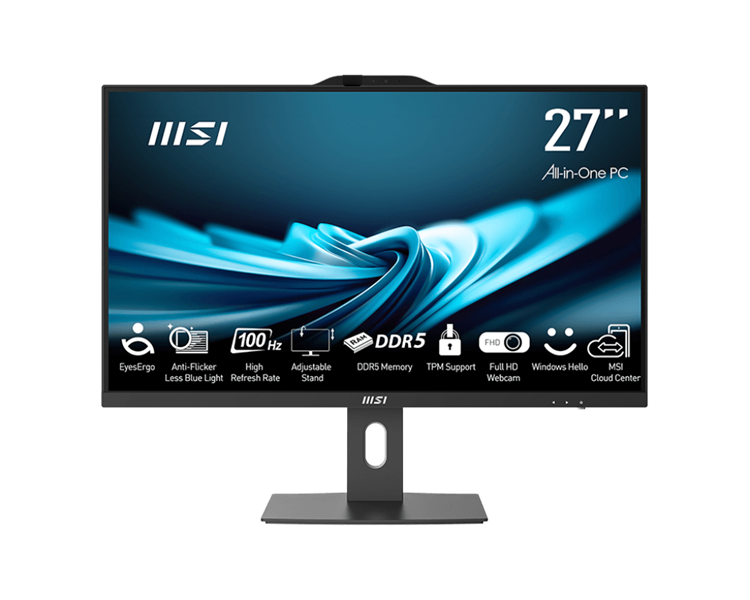 MSI Pro AP272P 14M AiO 27" FHD(1920x1080)IPS AG Non-touch, Core i5-13500(2.5GHz), 16Gb(16*1) DDR5 SO-DIMM, 512GB SSD M.2, Intel Graphics,WiFi,BT,camera, WirelessKB& (существенное повреждение коробки) арт. 9S6-AF8321-1099-NC2