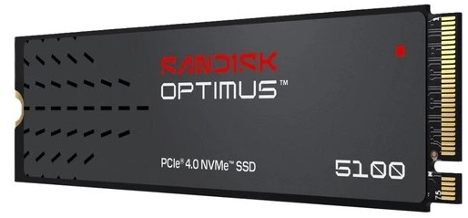 SanDisk SSD Optimus 5100 M.2 2280 NVMe 1Tb, 7100MBs/6700MBs TBW 600, SDSP51100TAN, 1 year