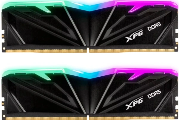 ADATA ARMAX RGB DDR5 DIMM 32GB 6400MHz 2*16GB 32-39-39 1.4V BLACK DUAL COLOR BOX арт. AX5U6400C3216G-DTAMRBK