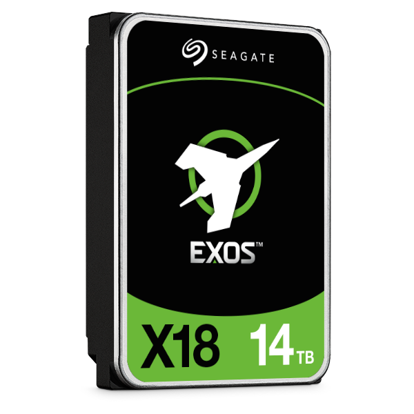 Жесткий диск Seagate Exos X18 HDD 3.5" SATA 14Tb, Exos X18, 7200 rpm, 256Mb buffer, 512e/4kn, CMR, ST14000NM000J, 1 year (упаковка вскрыта, диск восстановленный)