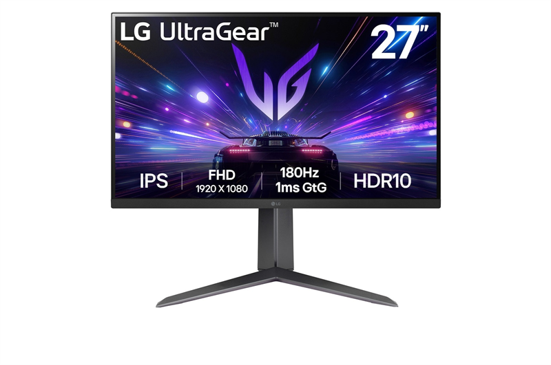 27 LG 27GS65F-B, IPS, 1920x1080, 1ms, 300cd, 180Hz, HDMI+ DP, HAS Pivot Swivel, black, Ex арт. 27GS65F-B.ARUZ