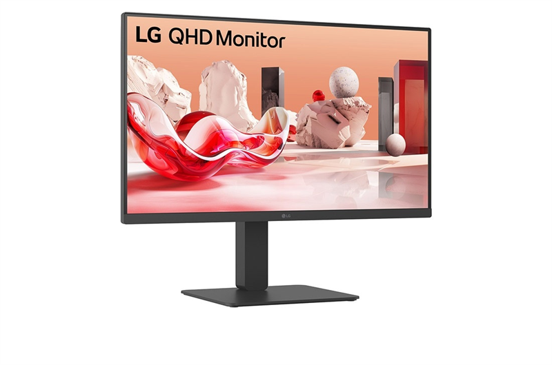 27 LG 27BA65QB-B, IPS, 2560x1440, 5ms, 350cd, 100Hz, HDMI+ DP+USB-C+ SPK, HAS Pivot Swivel, black, In арт. 27BA65QB-B.ARUZ