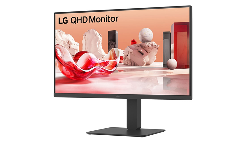 27 LG 27BA65QB-B, IPS, 2560x1440, 5ms, 350cd, 100Hz, HDMI+ DP+USB-C+ SPK, HAS Pivot Swivel, black, In арт. 27BA65QB-B.ARUZ