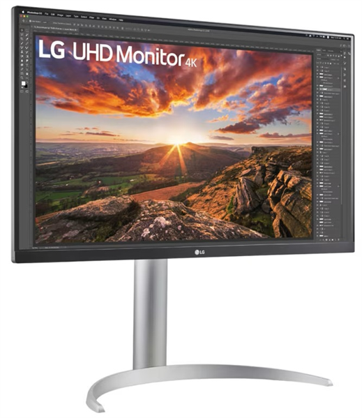 27 LG 27UP850K-W, IPS 3840x2160, 5ms, 400cd, 60Hz, HDMIx2 +DP+ USB-C+SPK 5W , HAS Pivot Swivel, white/silver, Ex арт. 27UP850K-W.ARUZ