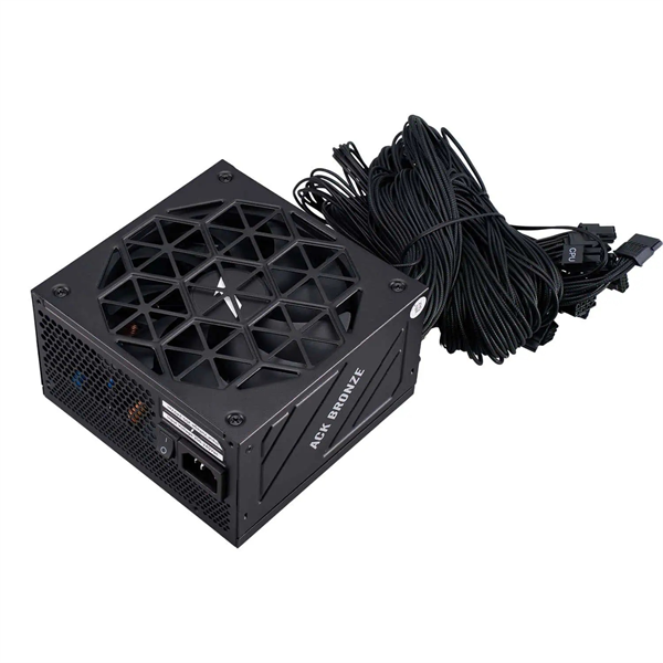 1STPLAYER ACK BRONZE 650W Black / ATX 3.1, APFC, 80 PLUS Bronze, Double Forward, full Teapo caps, 140mm fan, non-modular / HA-650AA2