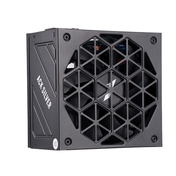 1STPLAYER ACK SILVER 750W Black / ATX 3.1, APFC, 80 PLUS Silver, Double Forward, DC-DC, full Teapo caps, 140mm fan, non-modular / HA-750BA7-BK