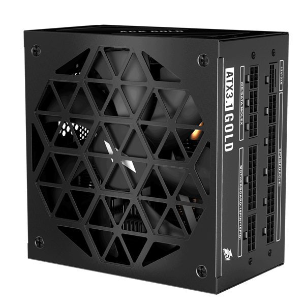 1STPLAYER ACK GOLD 750W Black / ATX 3.1, PCle 5.1, APFC, 80 PLUS Gold, LLC+DC-DC, full Teapo caps, 140mm fan, full modular / HA-750BA2-BK