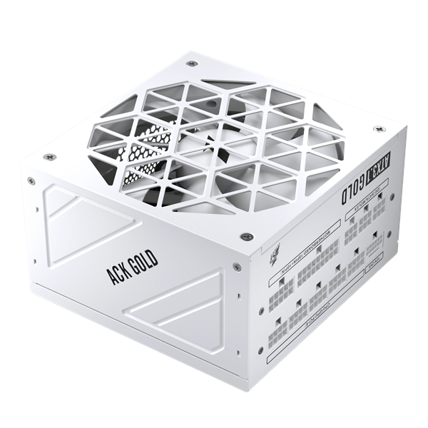 1STPLAYER ACK GOLD 750W White / ATX 3.1, PCle 5.1, APFC, 80 PLUS Gold, LLC+DC-DC, full Teapo caps, 140mm fan, full modular / HA-750BA2-WH