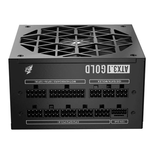 1STPLAYER ACK GOLD 850W Black / ATX 3.1, PCle 5.1, APFC, 80 PLUS Gold, LLC+DC-DC, full Teapo caps, 140mm fan, full modular / HA-850BA2-BK