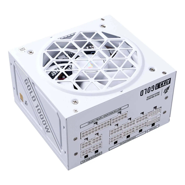 1STPLAYER NGDP GOLD 1000W White / ATX 3.1, APFC, 80 PLUS Gold, LLC+DC-DC, full Japan solid-state caps, 120mm fan, full modular / HA-1000BA4-WH
