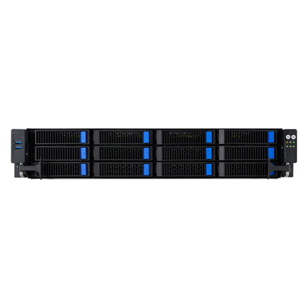 ASUS RS720-E11-RS12U 2U, 2x LGA4677, 32x DDR5(4800), 12x 3,5 (8xNVMe/SAS/SATA+4 NVMe/SATA), 2xM.2 slot 2280, 6x PCIe G5 x8 or 3 x PCIe G5 x16, up to 4 dual-slot GPUs, (Поверхностные следы намокания) арт. 90SF01Z1-M00270-NC3-001