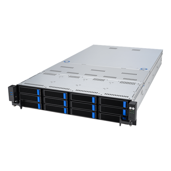 ASUS RS720-E11-RS12U 2U, 2x LGA4677, 32x DDR5(4800), 12x 3,5 (8xNVMe/SAS/SATA+4 NVMe/SATA), 2xM.2 slot 2280, 6x PCIe G5 x8 or 3 x PCIe G5 x16, up to 4 dual-slot GPUs, (Поверхностные следы намокания) арт. 90SF01Z1-M00270-NC3-001
