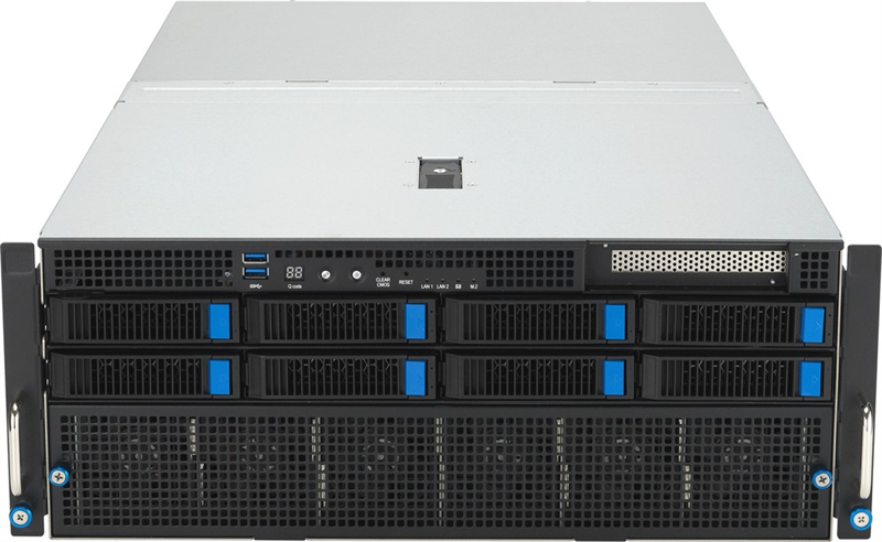 ASUS ESC8000-E11-SKU1 4U, 2x LGA4677, 32x DDR5, 8x SATA/SAS*, 1x M.2 (22110), 1x PCIex8 for HBA/RAID, 8x PCIex16 for dual-slot GPU, 1x PCIex16 for NIC card, 1x PCIex8 (поверхностные следы намокания) арт. 90SF02I1-M003D0-NC3-001