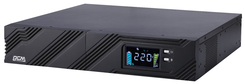 Powercom SMART KING PRO+, Line-Interactive, 3000VA/2400W, Rack/Tower, 8*IEC320-C13+ 1*C19, Serial+USB, SmartSlot (1152579) (незначительное повреждение коробки)
