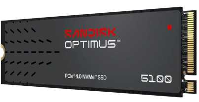 SanDisk SSD Optimus 5100 M.2 2280 NVMe 500Gb, 6600MBs/5600MBs TBW 300, SDSP51500GAN, 1 year (незначительное повреждение коробки)