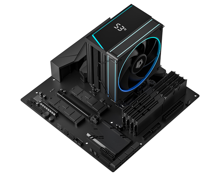 ID-COOLING FROZN A410 TD ARGB LGA1954/1851/1700/1200/115X/AM5/AM4 (10шт/кор, TDP 220W, PWM, 4 тепл.трубки прямого контакта, FAN 120mm, черный) RET