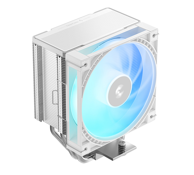 DEEPCOOL AG600 WH ARGB LGA1851/1700/AM5/AM4 (12шт/кор, TDP 270W, PWM, Fan 120mm, 6 тепл. трубок, белый) RET (R-AG600-WHAMMG2-G)