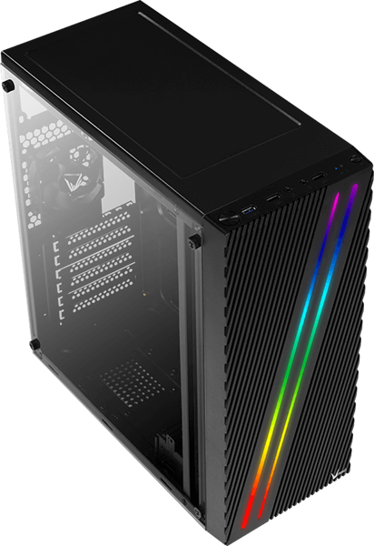 Formula V Line Streak ATX USB3.0x1/USB2.0x2/audio (ex Aerocool) (незначительное повреждение коробки) арт. Streak-A-BK-v1-NC1