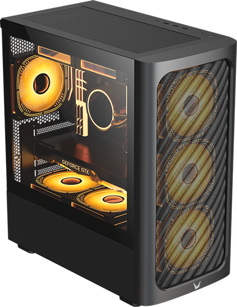 Formula V Line Air Mesh G3 Black, MATX, USB3.0*1, USB2.0*2, REAR 1x120mm (незначительное повреждение коробки) арт. Air Mesh G3 Black-NC1