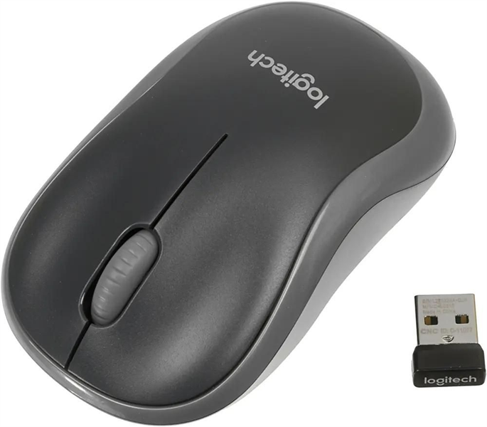 Logitech Wireless Mouse M185, Swift Grey, CN, [910-002238/910-002252] (незначительное повреждение коробки) арт. 910-002252-NC1