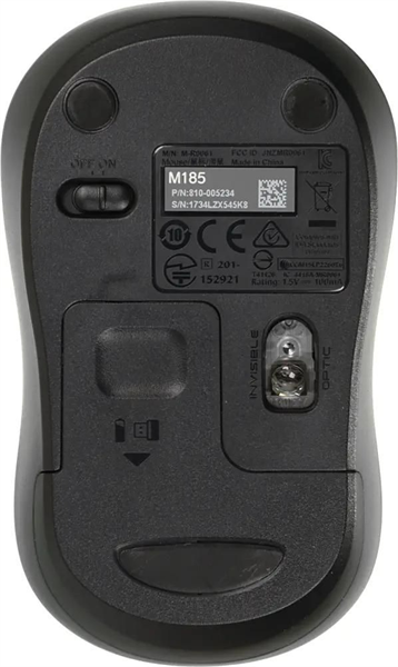 Logitech Wireless Mouse M185, Swift Grey, CN, [910-002238/910-002252] (незначительное повреждение коробки) арт. 910-002252-NC1