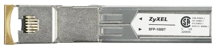 Zyxel SFP-1000T с портом Gigabit Ethernet (1000Base-T), 100 м (OEM) (OEM, отсутствует оригинальная упаковка) Zyxel Networks арт. 91-010-172001B-NC3-001