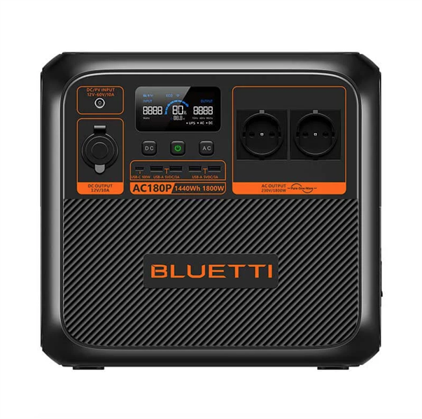 Bluetti Premium AC180P Portable Power Station, 1800W/1440Wh, LiFePO4 арт. P-AC180P-EU-GY-BL-010