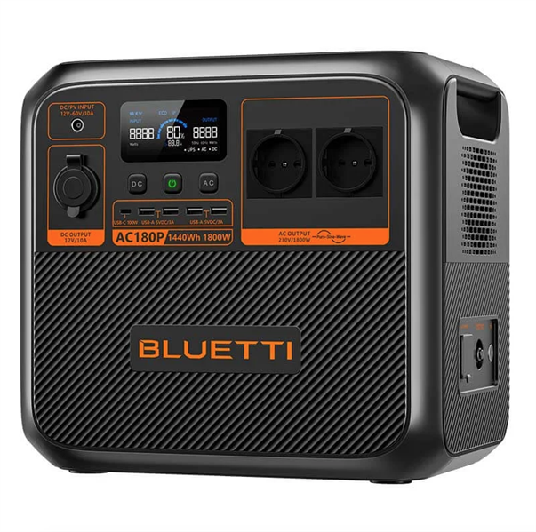 Bluetti Premium AC180P Portable Power Station, 1800W/1440Wh, LiFePO4 арт. P-AC180P-EU-GY-BL-010