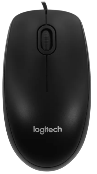 Logitech B100 Optical Mouse, USB, 1000dpi, Black, CN, [910-006605/910-003357] (незначительное повреждение коробки) арт. 910-006605-NC1