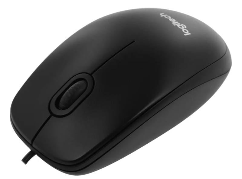 Logitech B100 Optical Mouse, USB, 1000dpi, Black, CN, [910-006605/910-003357] (незначительное повреждение коробки) арт. 910-006605-NC1