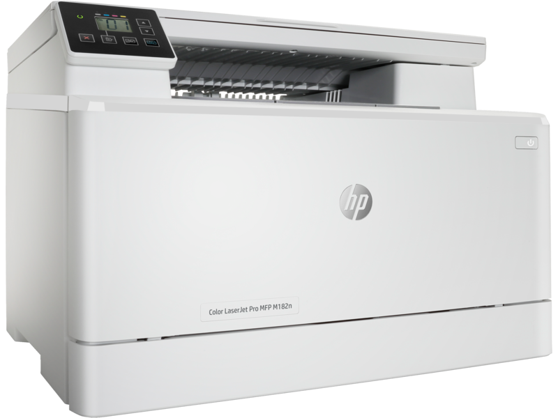 HP Color LaserJet Pro MFP M182n (p/c/s ,A4, 16ppm, 256Mb, USB, Fast Ethernet10/100 Base-TX,1 tray 150, cartridge 800&700 cmy in box, Repl. T6B70A) (7KW54A#B19) (незначительное повреждение коробки) HP Inc. арт. 7KW54A-NC1