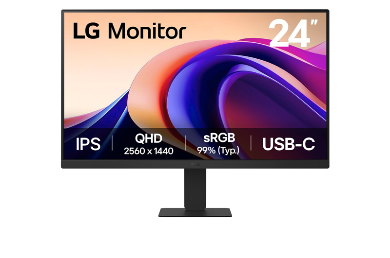 23,8" LG 24U631A-B, IPS, 2560 x 1440, 5ms , 250cd, 100Hz, HDMI+USB-C, black, Ex