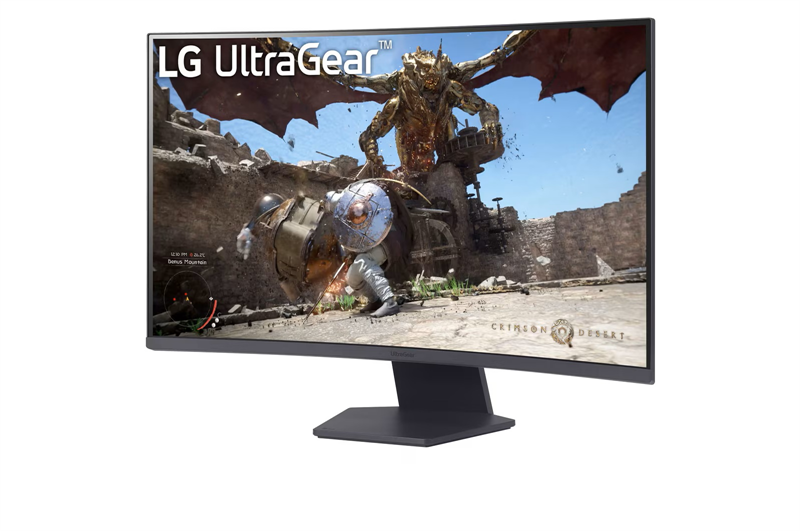 31,5" LG 32GS60QC-B, VA, 2560x1440, 1ms, 300cd, 180Hz, HDMIx2+DP, Curved 1000R, black, Ex