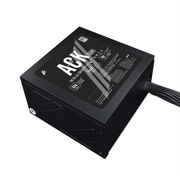 1STPLAYER ACK STANDARD 550W Black / ATX 2.4, APFC, 80 PLUS Standard, Double Forward, Teapo main cap, 140mm fan, non-modular / HA-550AC1