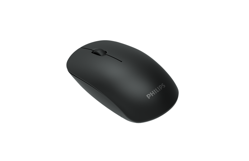 Philips Беспроводная Мышь SPK7315, 2,4 GHz , 3 кноп., 1600dpi, бесшумная, Чёрный (после тестирования) арт. SPK7315B/60-AFTER_DEMO