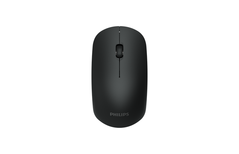Philips Беспроводная Мышь SPK7315, 2,4 GHz , 3 кноп., 1600dpi, бесшумная, Чёрный (после тестирования) арт. SPK7315B/60-AFTER_DEMO