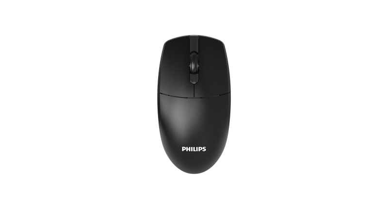 Philips Беспроводная Мышь SPK7347 2,4 GHz , 3 кноп., 1600dpi, Чёрный (после тестирования) арт. SPK7347B/60-AFTER_DEMO