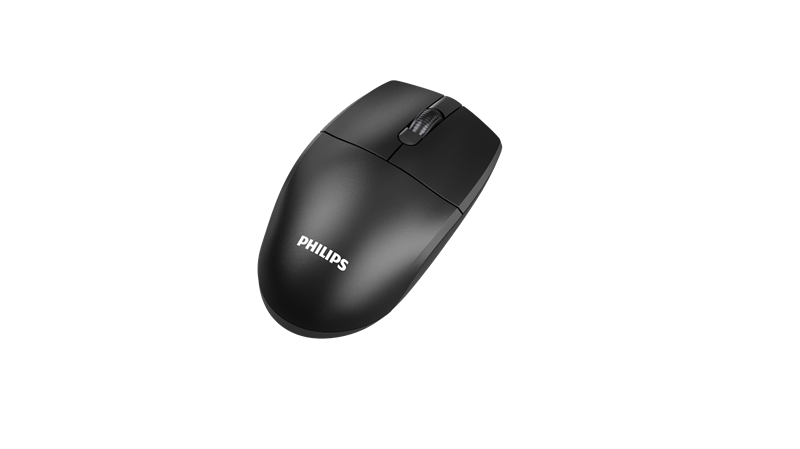 Philips Беспроводная Мышь SPK7347 2,4 GHz , 3 кноп., 1600dpi, Чёрный (после тестирования) арт. SPK7347B/60-AFTER_DEMO
