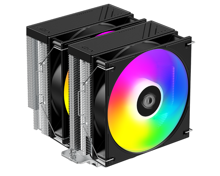 ID-COOLING FROZN A620 PRO XE ARGB LGA1954/1851/1700/1200/115X/AM5/AM4 (6шт/кор, TDP 260W, PWM, черный, 6 тепл.трубок + медная база, DUAL ARGB FAN 120mm) RET